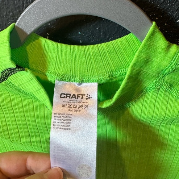 Craft Neon Green Performance Long Sleeve Top - Picture 2 of 5